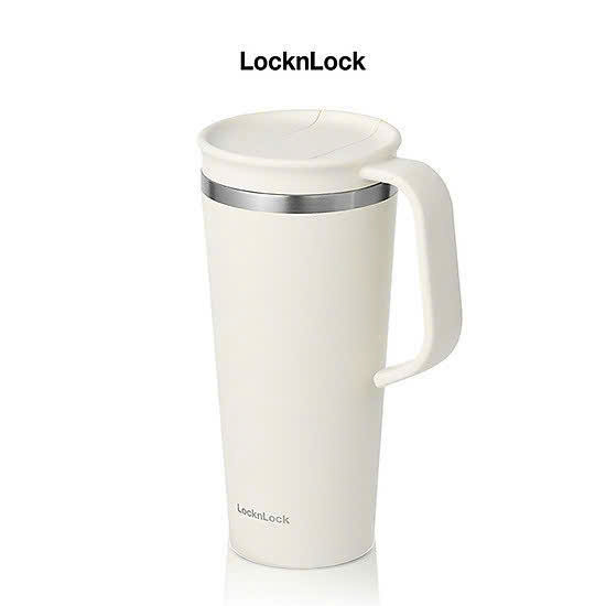LHC4330-Bình giữ nhiệt Lock&Lock Daily Handle Tumbler 600ml sơn tĩnh điện nắp trượt tích hợp tay cầm