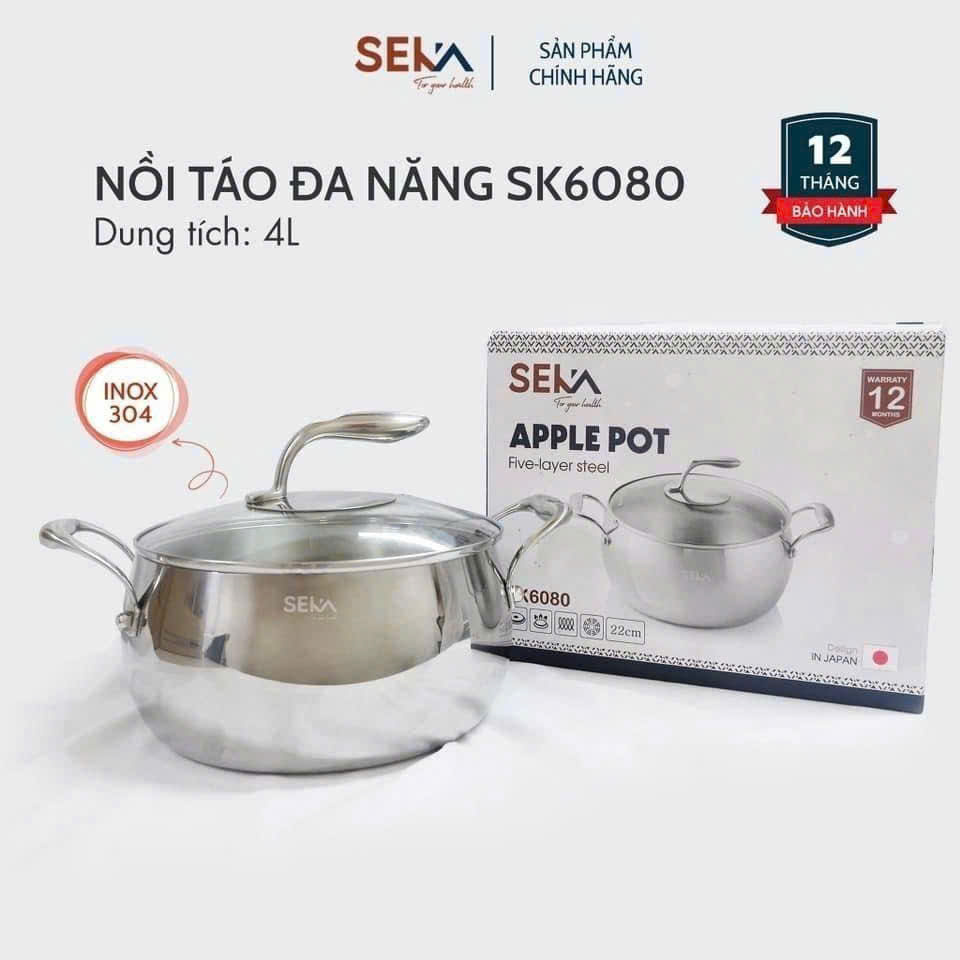 Nồi 5 Đáy Seka SK6080 22cm đáy liền
