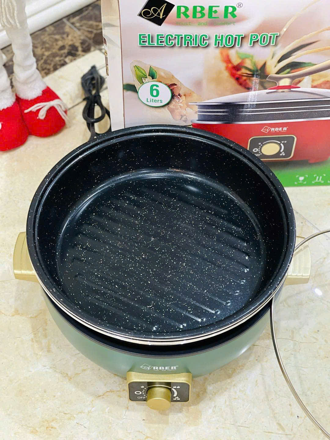 Nồi lẩu điện đa năng Arber 6L thế hệ mới