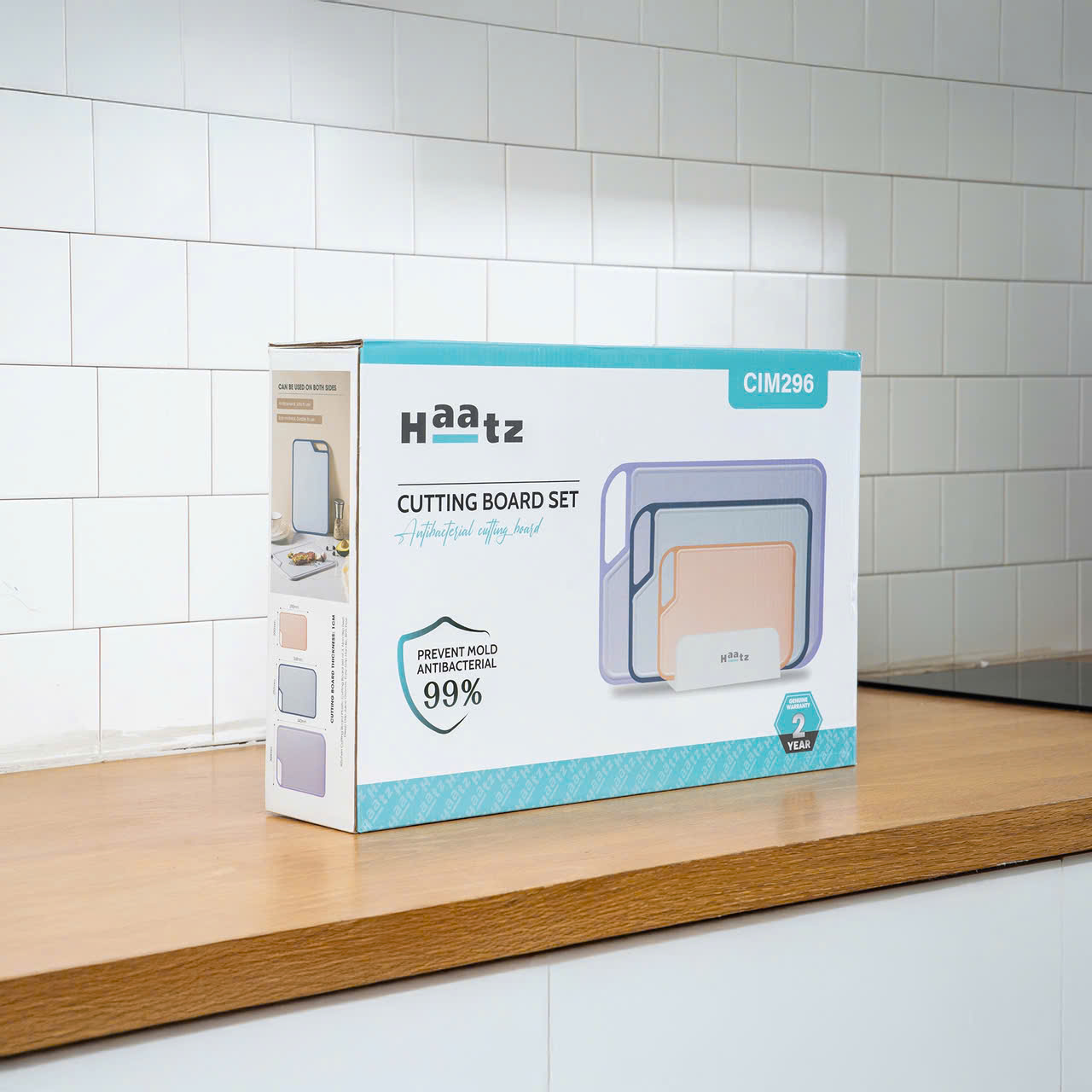 Combo 3 thớt nhựa kháng khuẩn Haatz CIM296