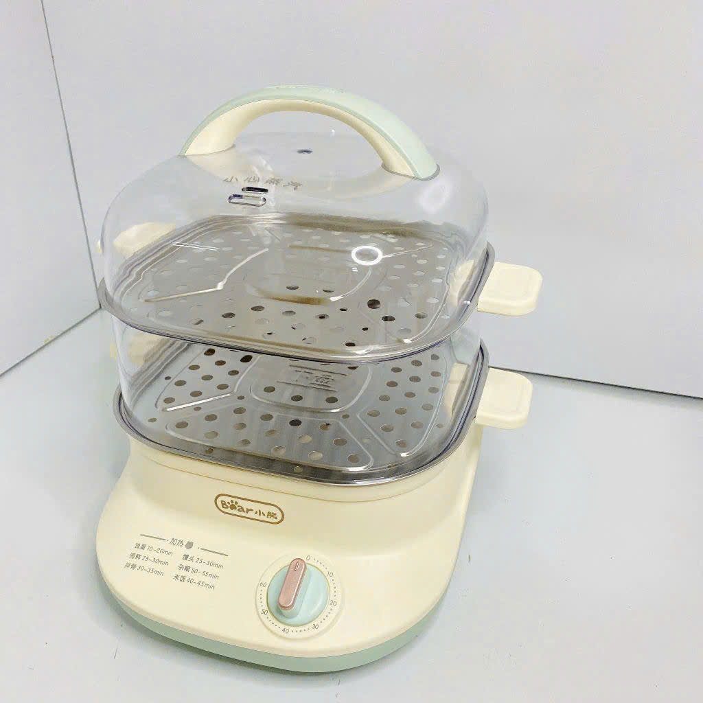 Nồi hấp điện 2 tầng  đa năng bear DZG-C60W9 dung tích 6L BẾP NHÀ BEAR