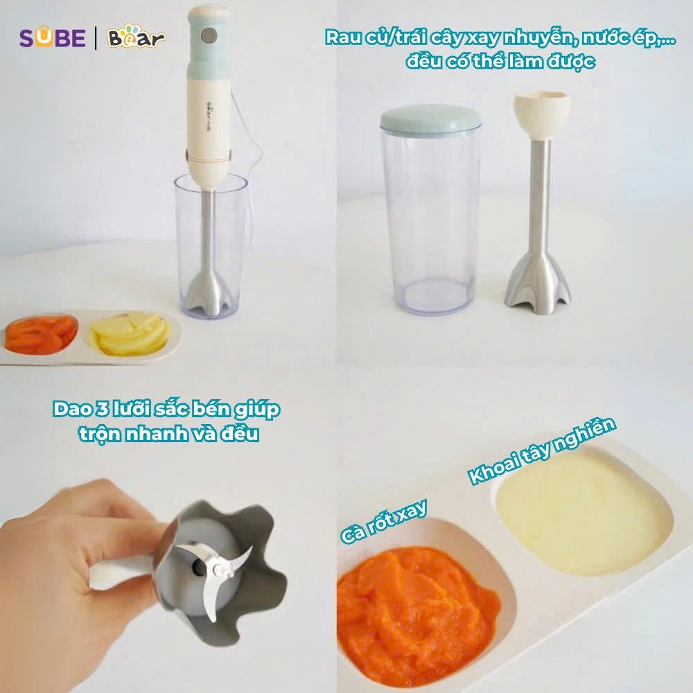Bộ máy xay cầm tay đa năng Bear JBQ-B50E1