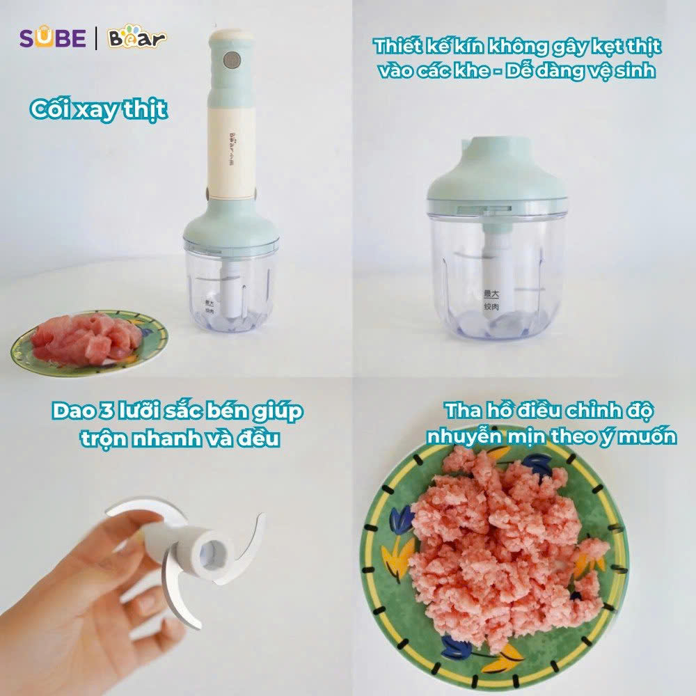 Bộ máy xay cầm tay đa năng Bear JBQ-B50E1