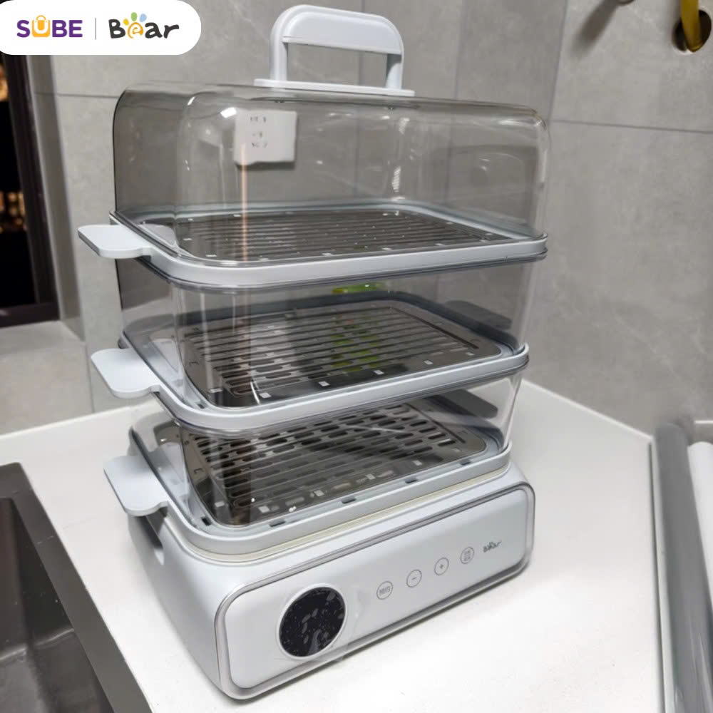 NỒI HẤP BEAR 3+1 TẦNG, DUNG TÍCH 21.5L DZG-P20W7
