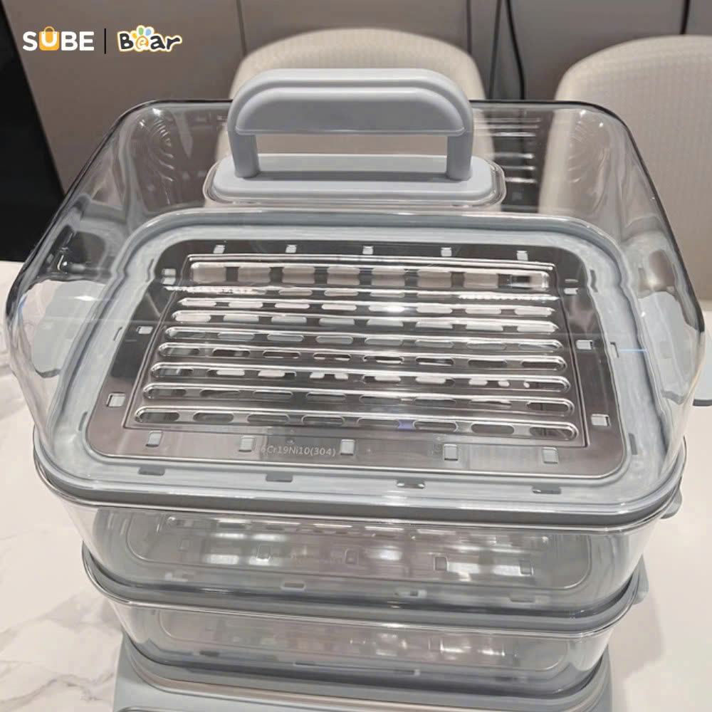 NỒI HẤP BEAR 3+1 TẦNG, DUNG TÍCH 21.5L DZG-P20W7