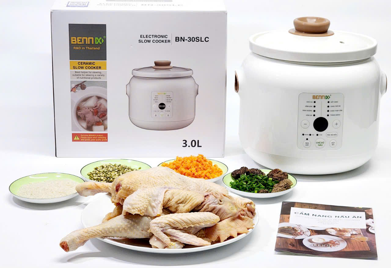Nồi nấu chậm 3 Lít Bennix BN-30SLC