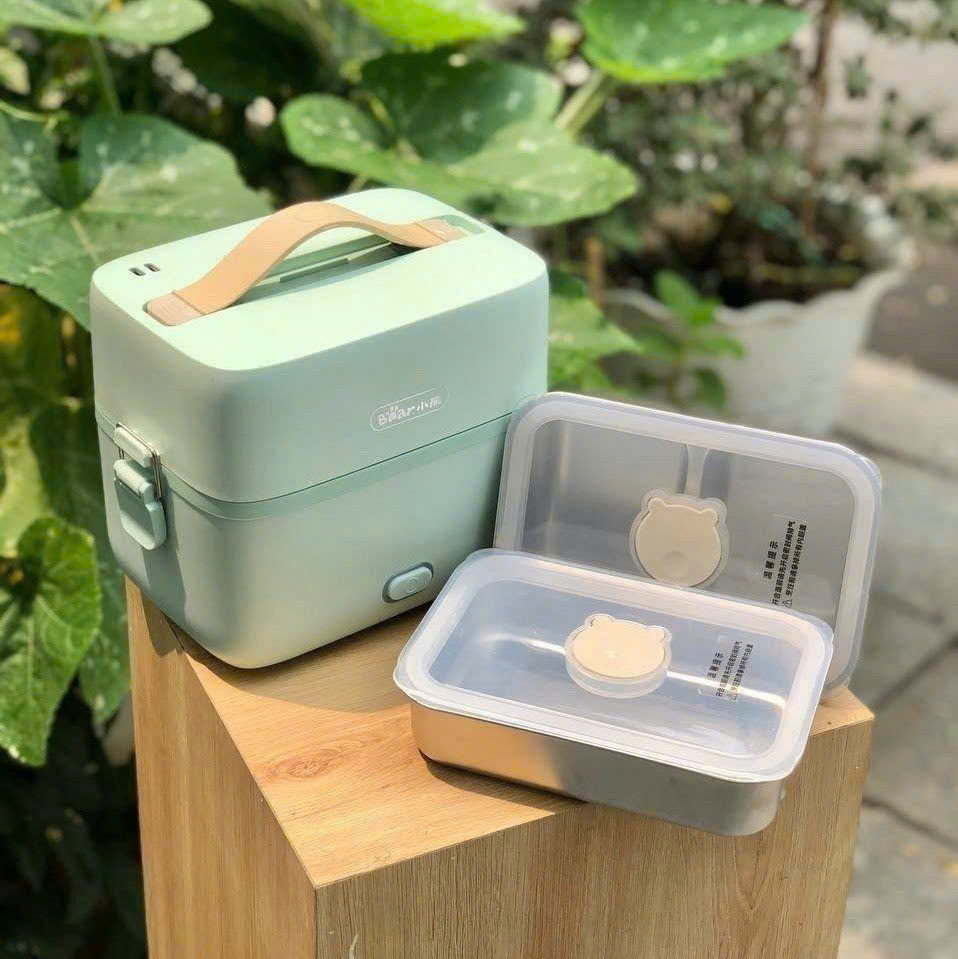 HỘP CƠM VĂN PHÒNG HÂM NÓNG VÀ NẤU CHÍN THỰC PHẨM BEAR SB-HC12L