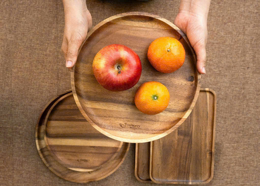 KHAY GỖ DECOR KAIYO - Khay chữ nhật KT 20 x 30cm x 2cm