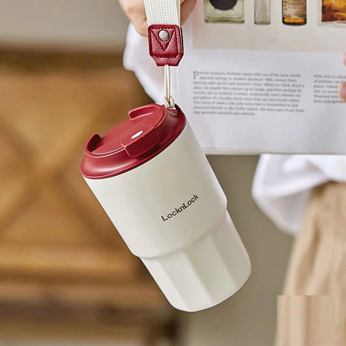 Ly Giữ Nhiệt LocknLock Vacuum Coffee 450ml LHC4340 - Ly Cà Phê Giữ Nhiệt