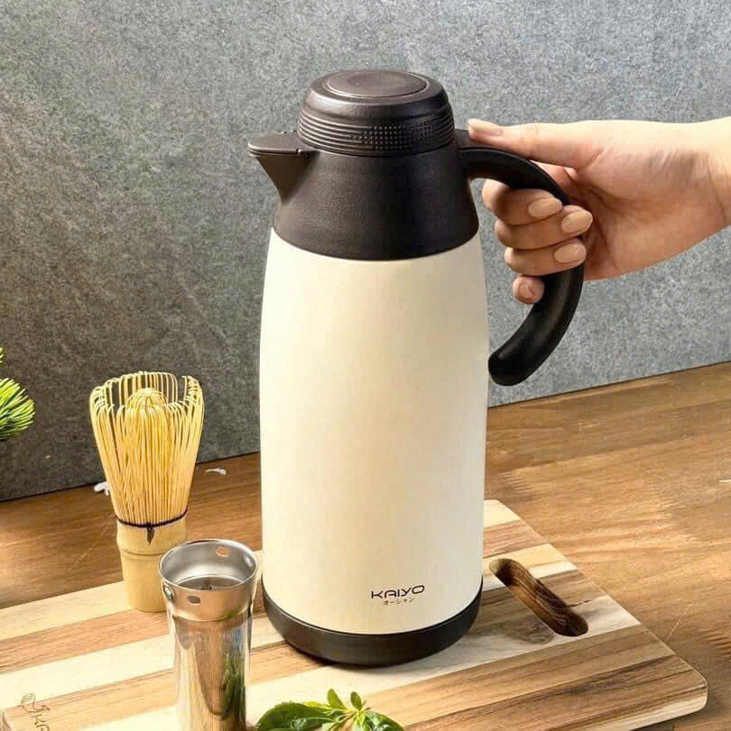 Bình giữ nhiệt có kèm lõi lọc trà inox 304 Kaiyo 1100ml