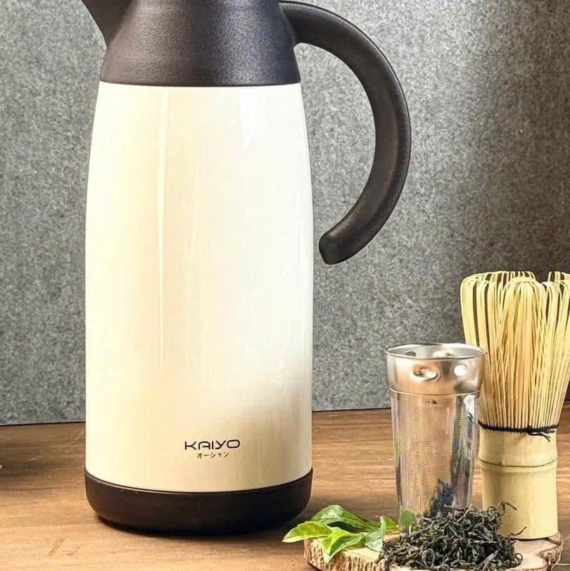 Bình giữ nhiệt có kèm lõi lọc trà inox 304 Kaiyo 1100ml