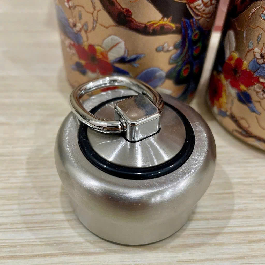 Bình giữ nhiệt Vintage có quai xách xinh xắn - Bướm