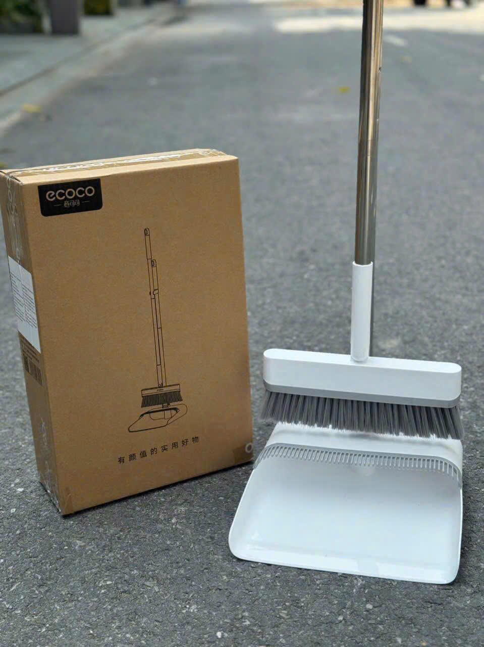 BỘ CHỔI QUÉT NHÀ KÈM HÓT RÁC ECOCO E2396