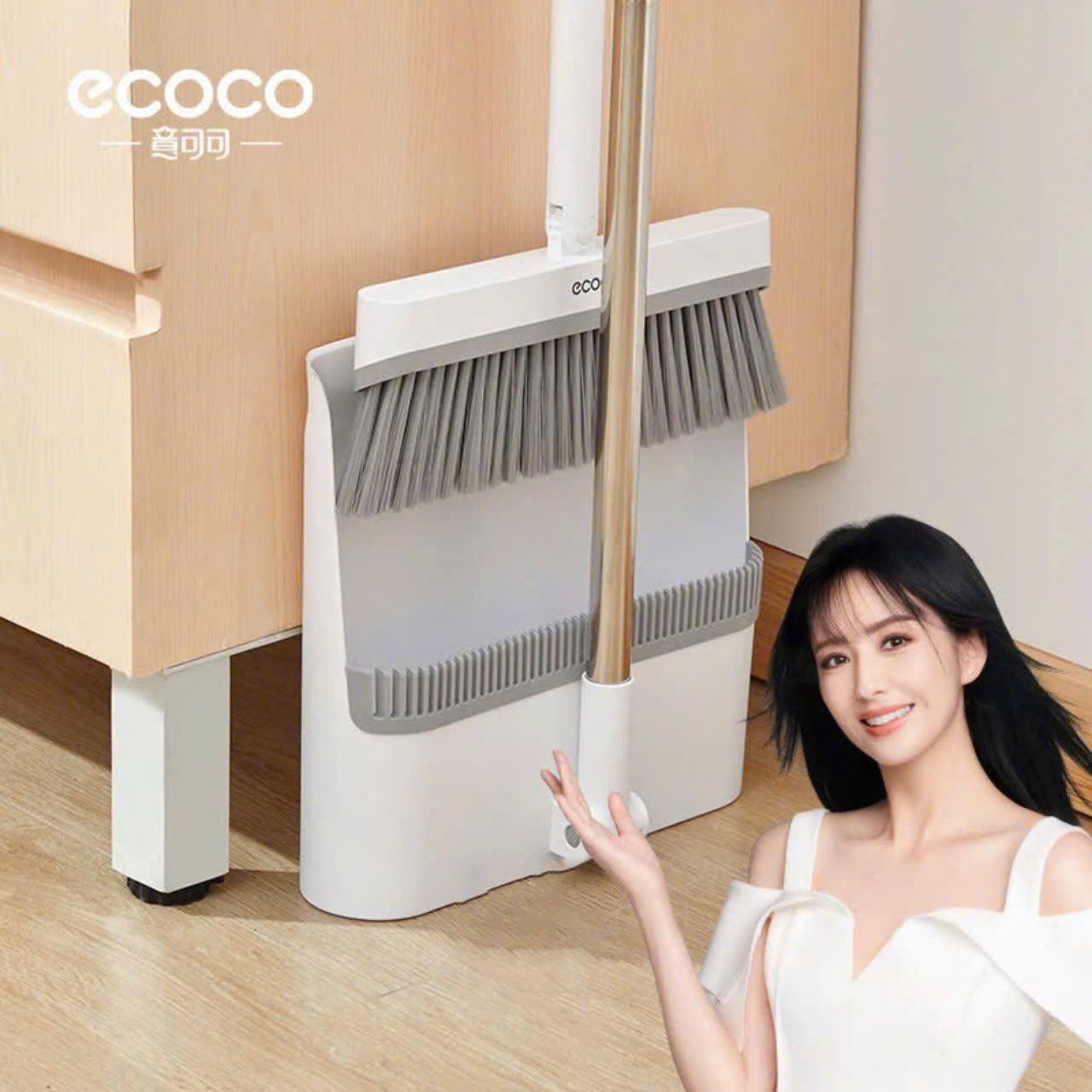 BỘ CHỔI QUÉT NHÀ KÈM HÓT RÁC ECOCO E2396