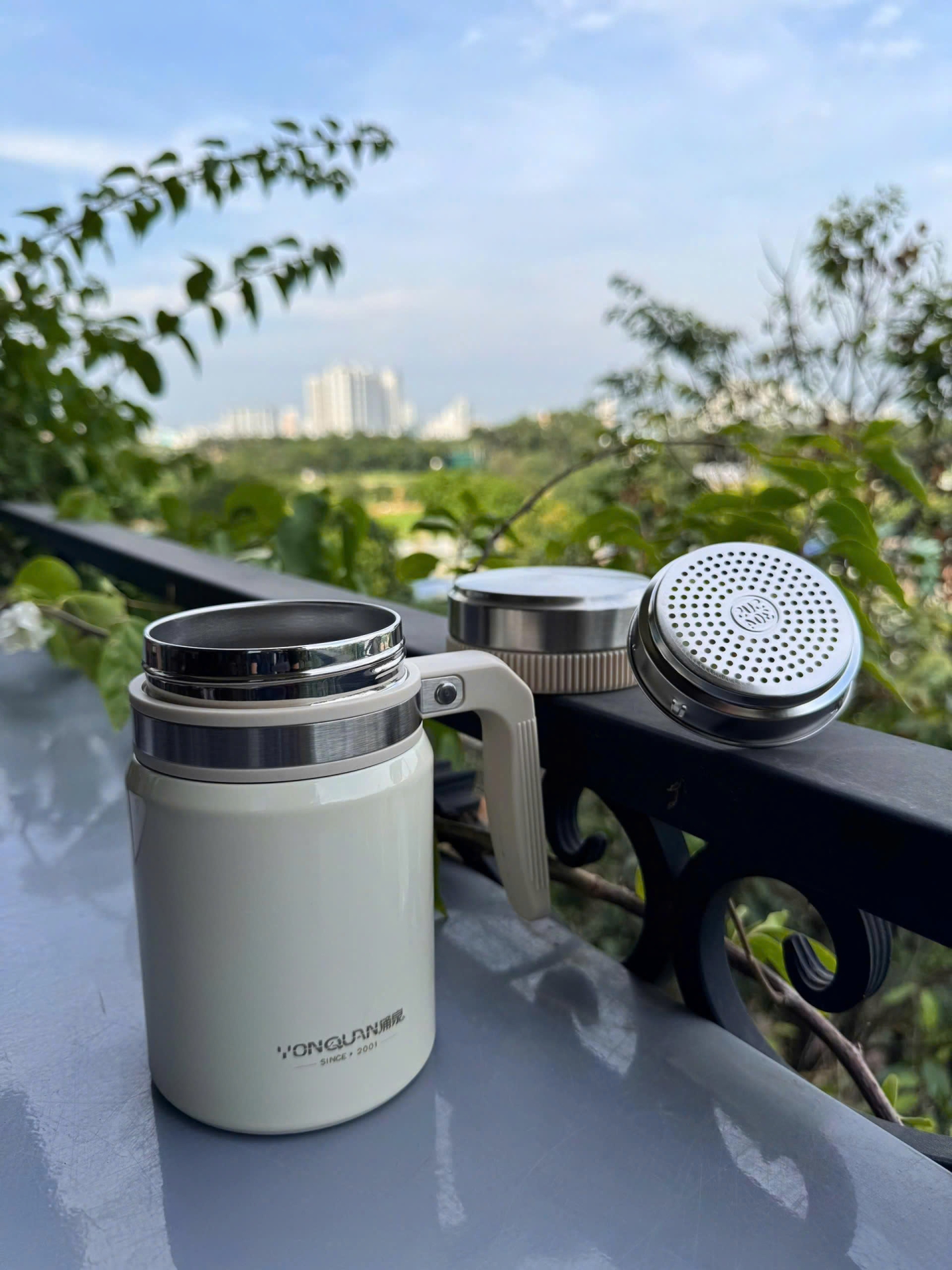 Cốc pha trà tiện lợi có lõi lọc trà 600ml