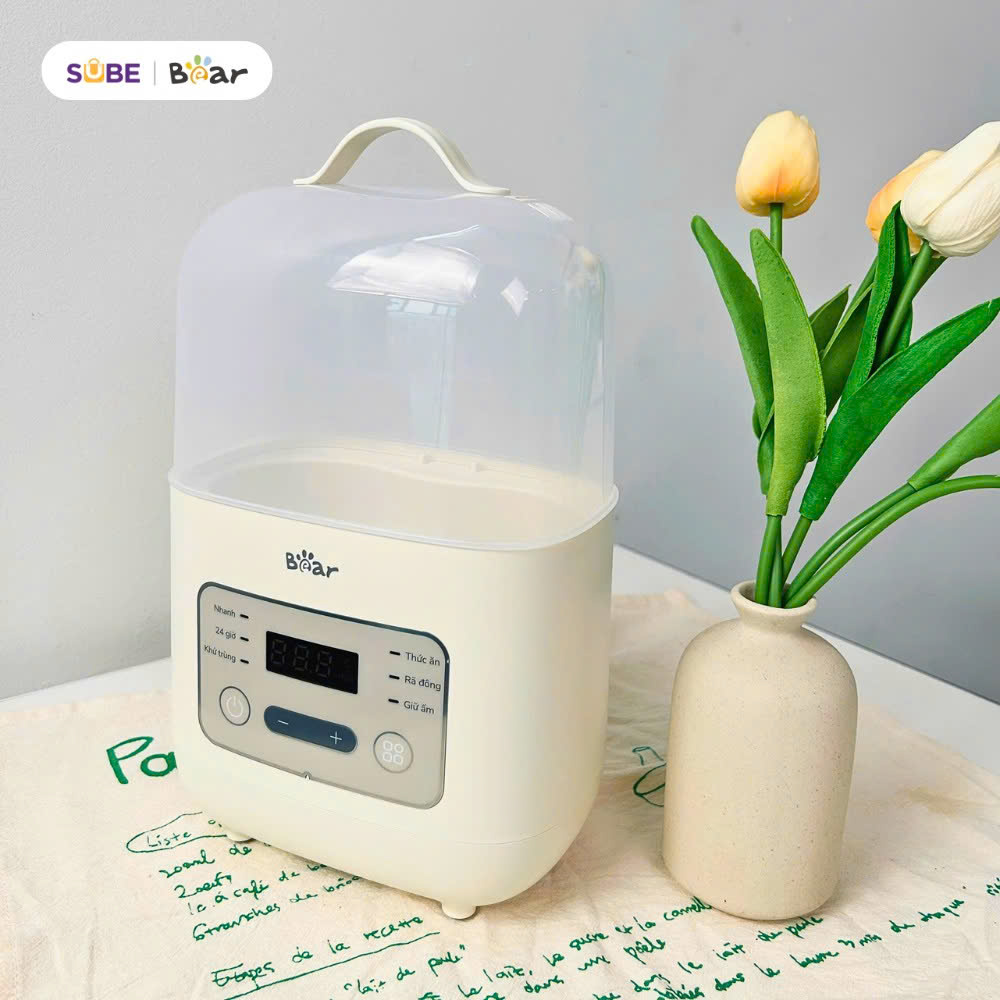 Máy hâm sữa tiệt trùng bear BW-4H03M