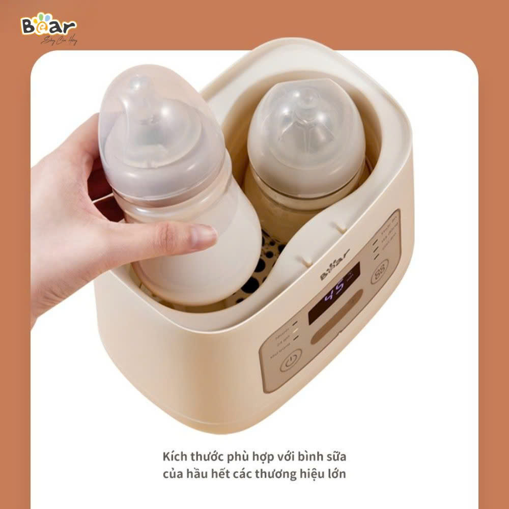 Máy hâm sữa tiệt trùng bear BW-4H03M