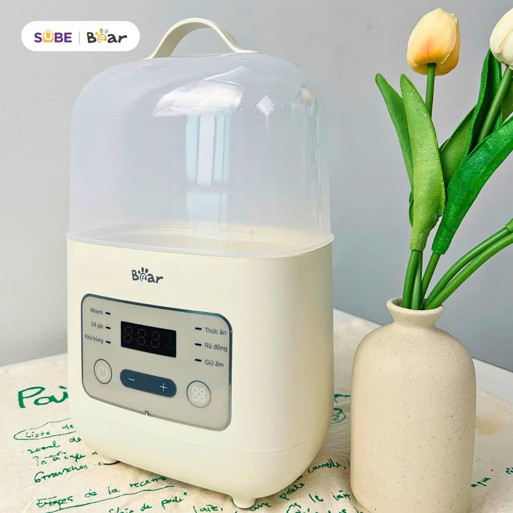 Máy hâm sữa tiệt trùng bear BW-4H03M