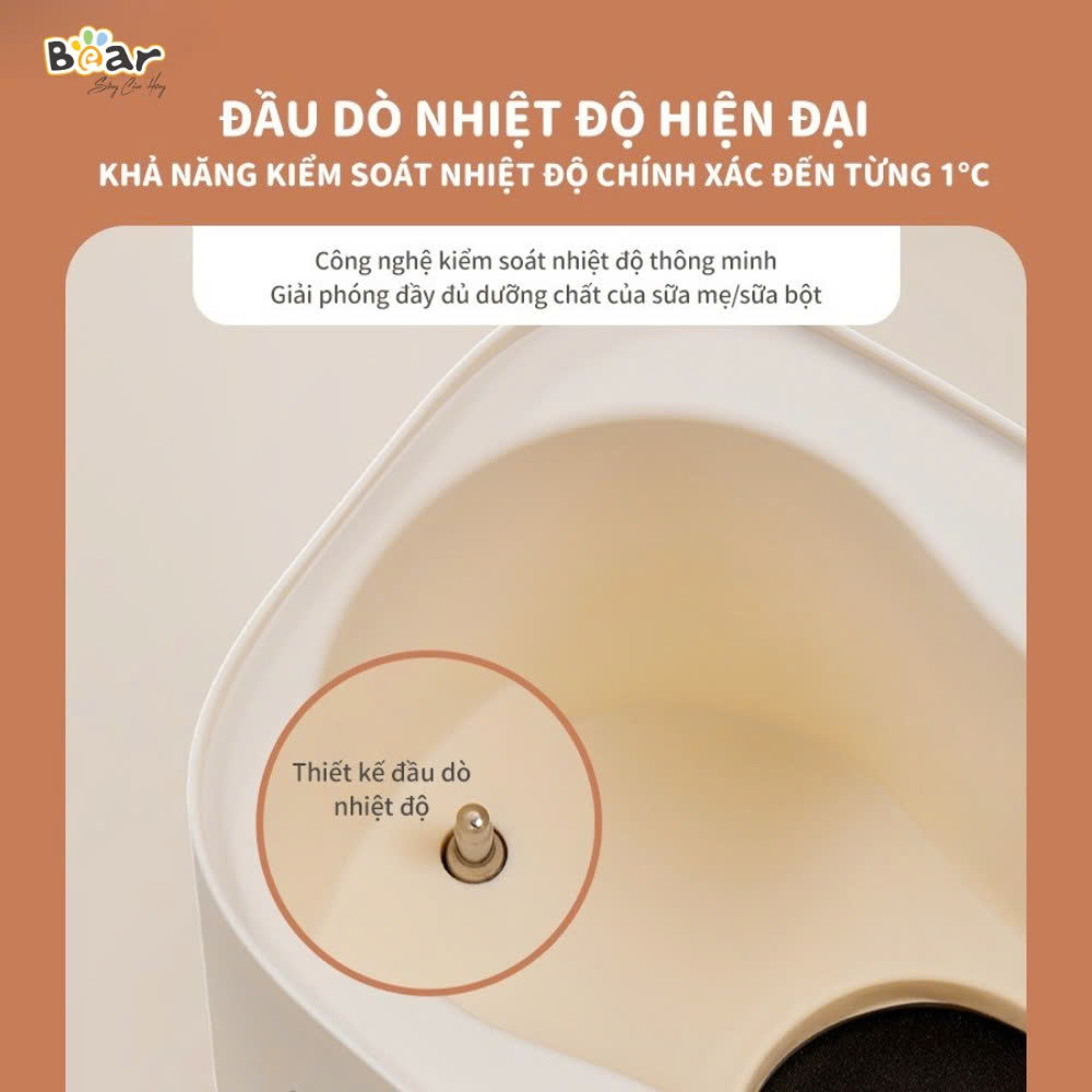 Máy hâm sữa tiệt trùng bear BW-4H03M