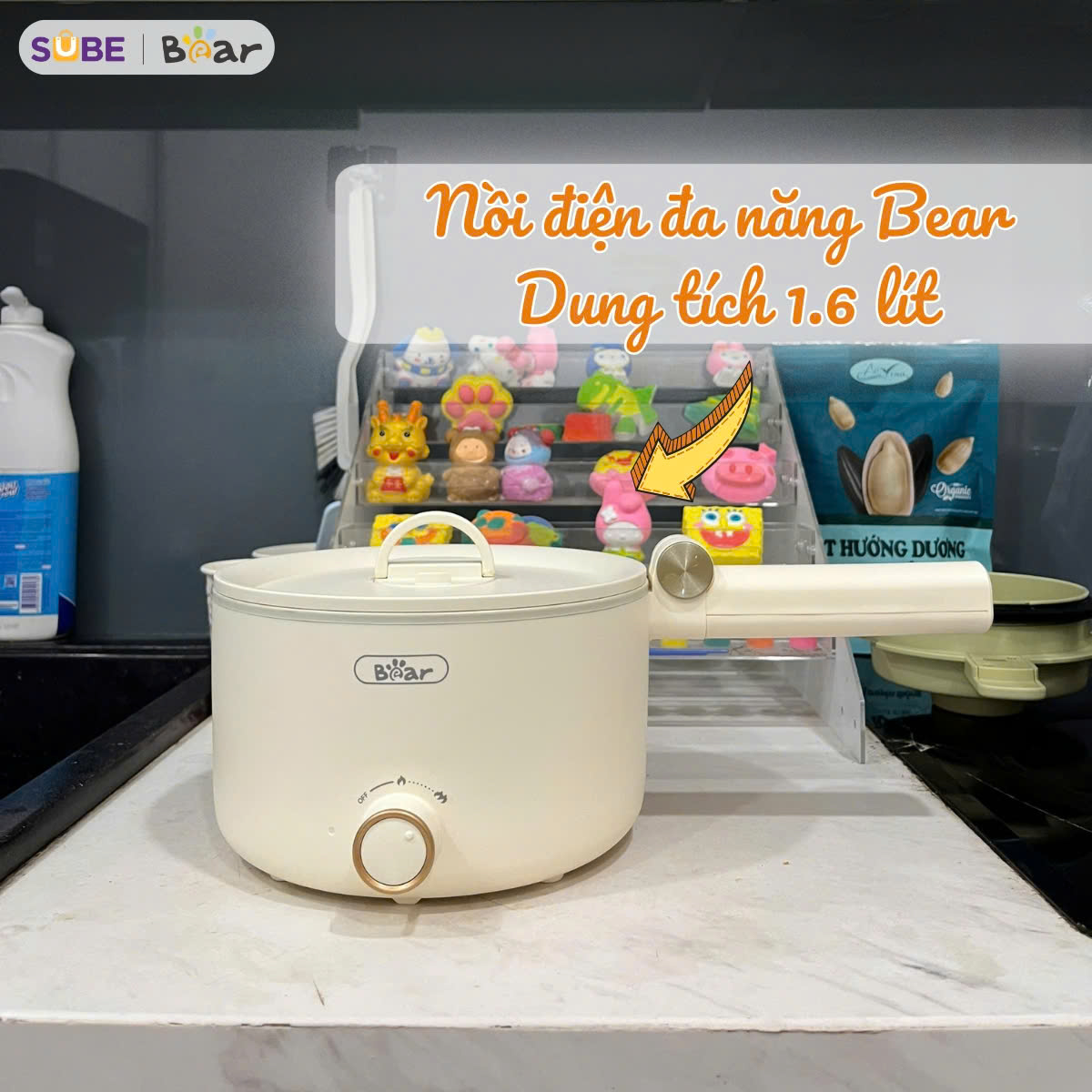 Nồi điện đa năng Bear MC-4H16G