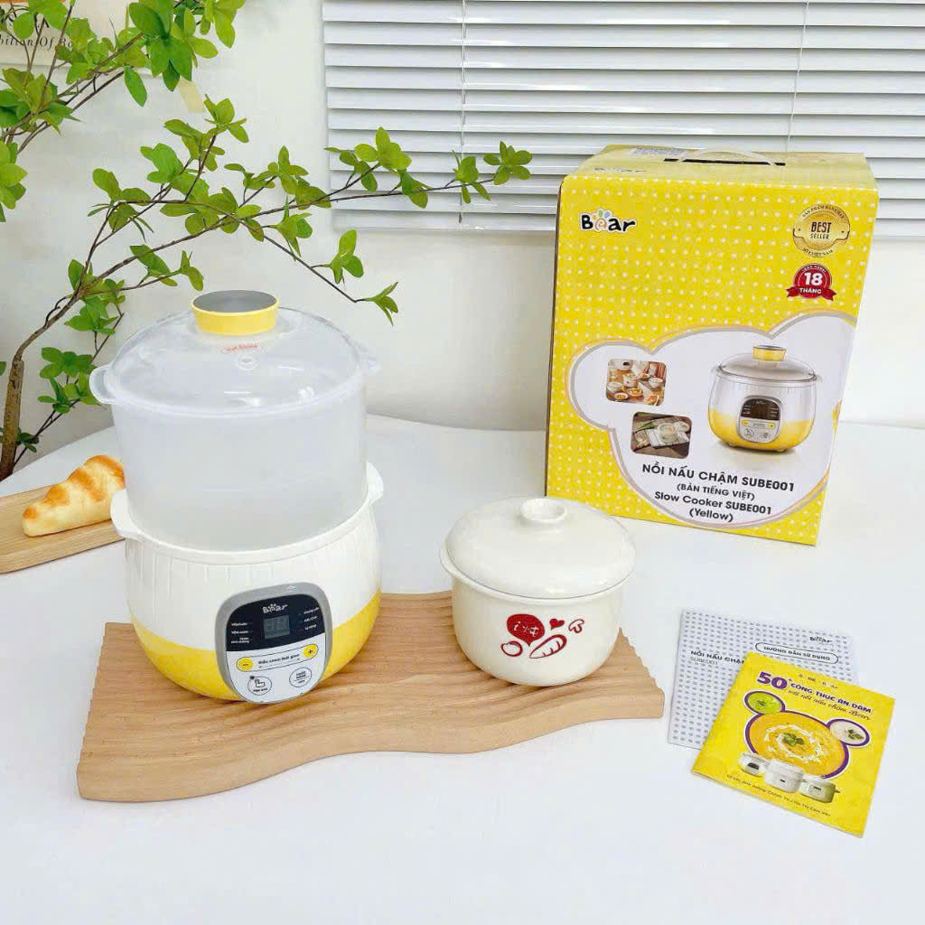 Nồi nấu chậm 0.8L SUBE001 Tiếng Việt