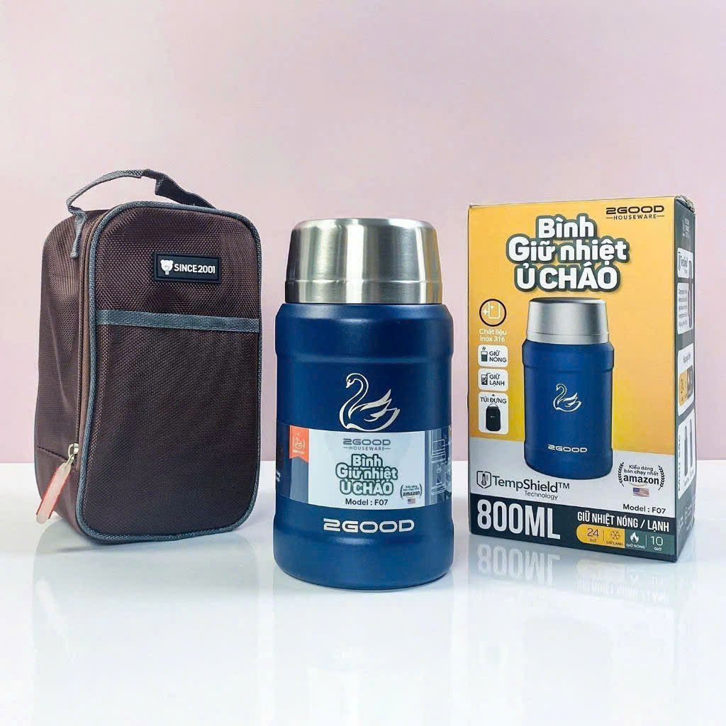 BÌNH GIỮ NHIỆT Ủ CHÁO 2GOOD F07 800ml