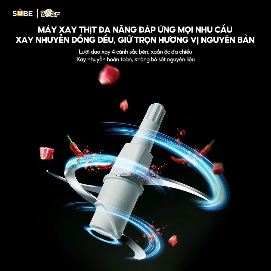 MÁY XAY THỊT 1.8L BEAR SB-MX20A