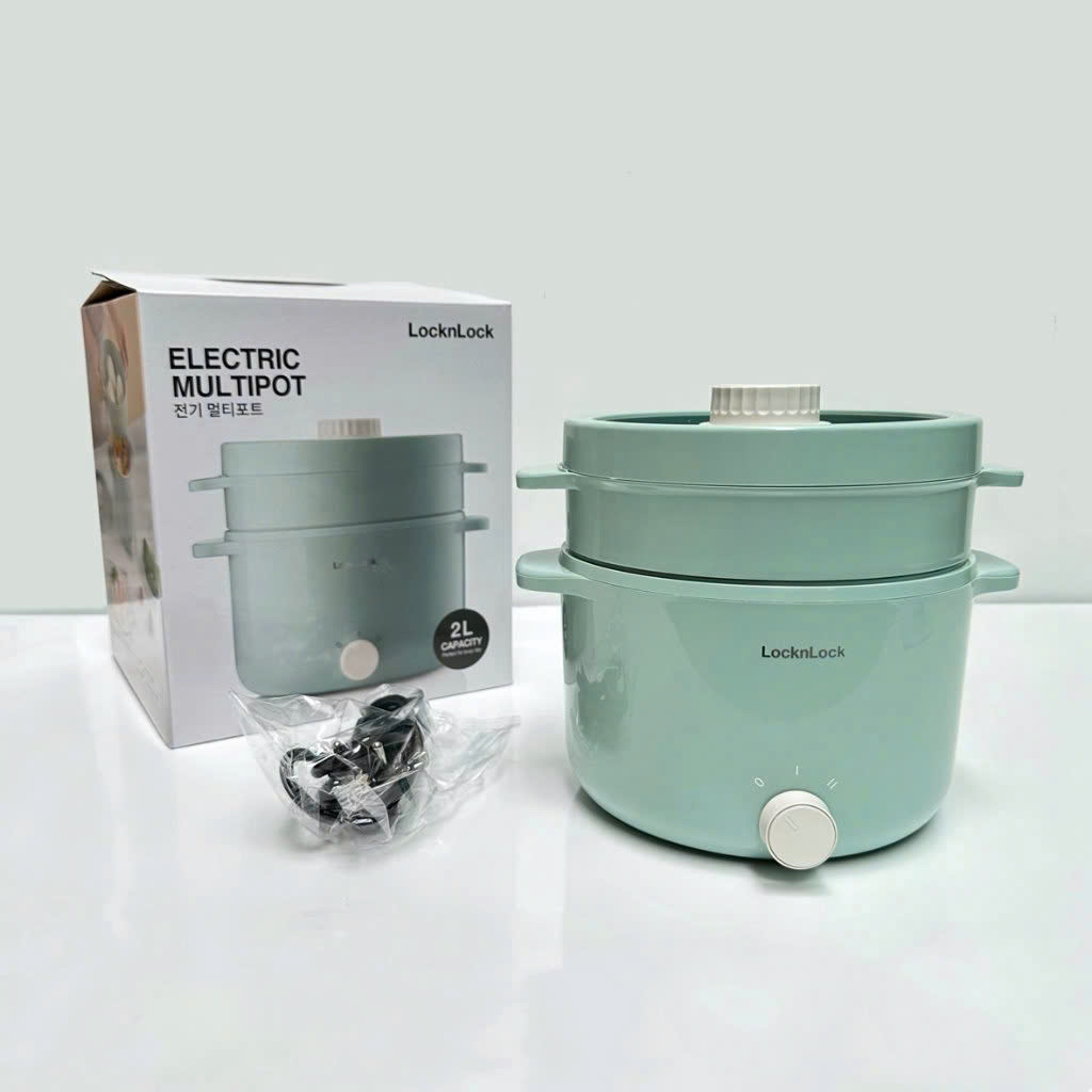 Nồi điện đa năng Locknlock EJP156MIT 2L - Màu Mint (EJP156)