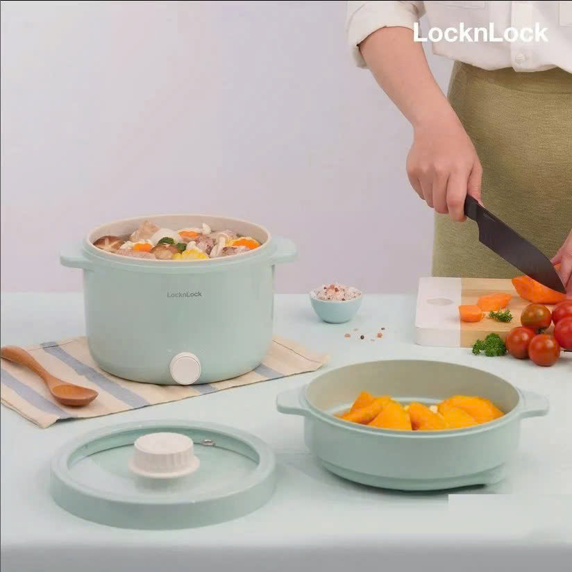 Nồi điện đa năng Locknlock EJP156MIT 2L - Màu Mint (EJP156)