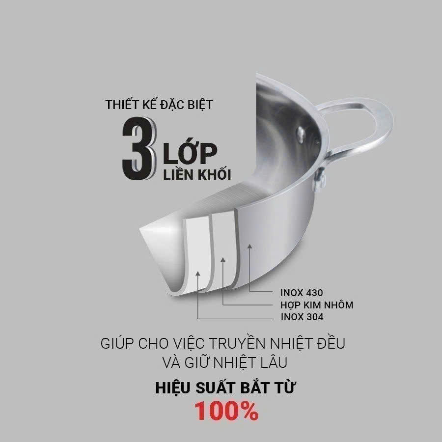 BỘ 3 NỒI INOX ĐÚC LIỀN KHỐI KALPEN KAZLER KZ1 (KALPEN GMBH GERMANY)