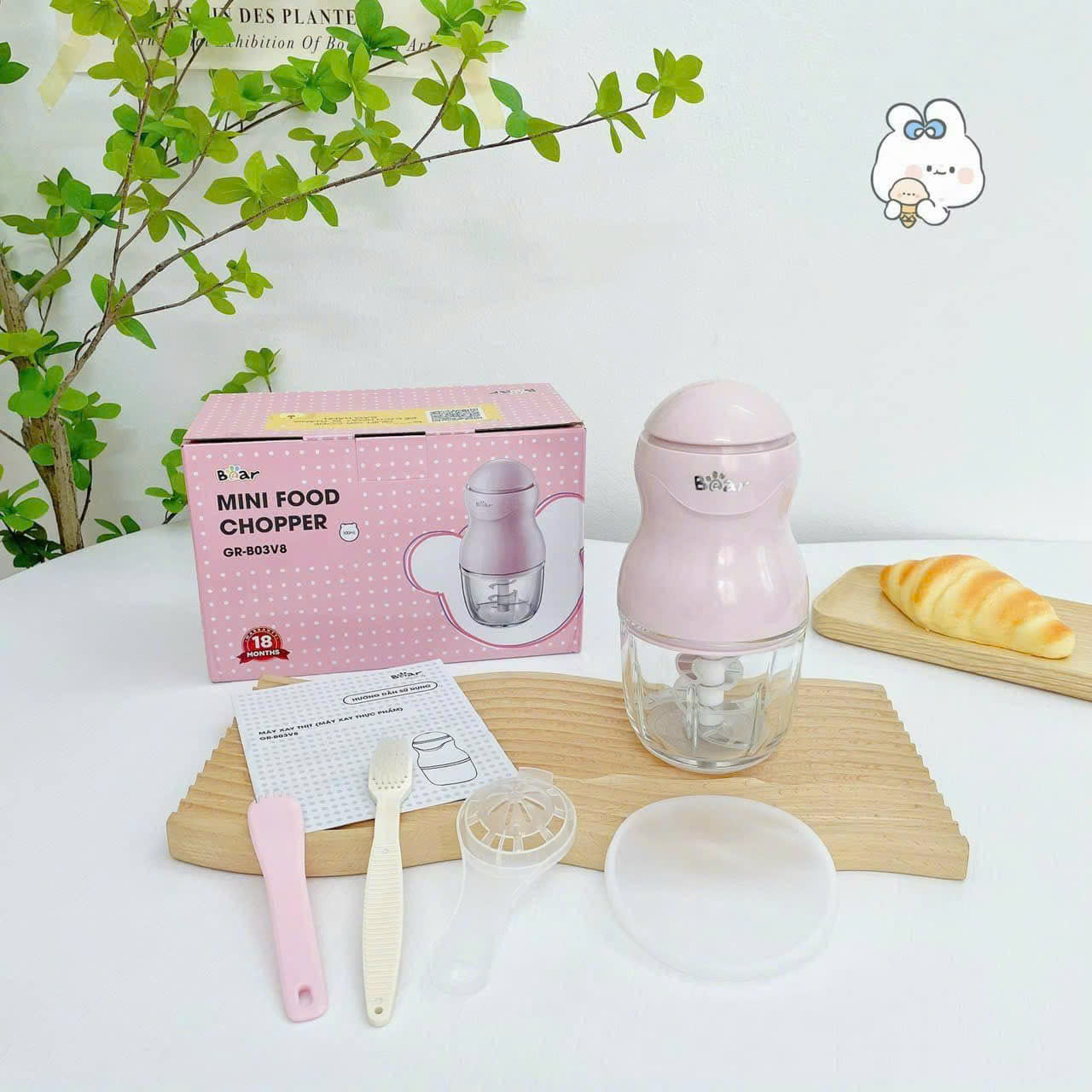 MÁY XAY ĂN DẶM 8 LƯỠI BEAR GR-B03V8