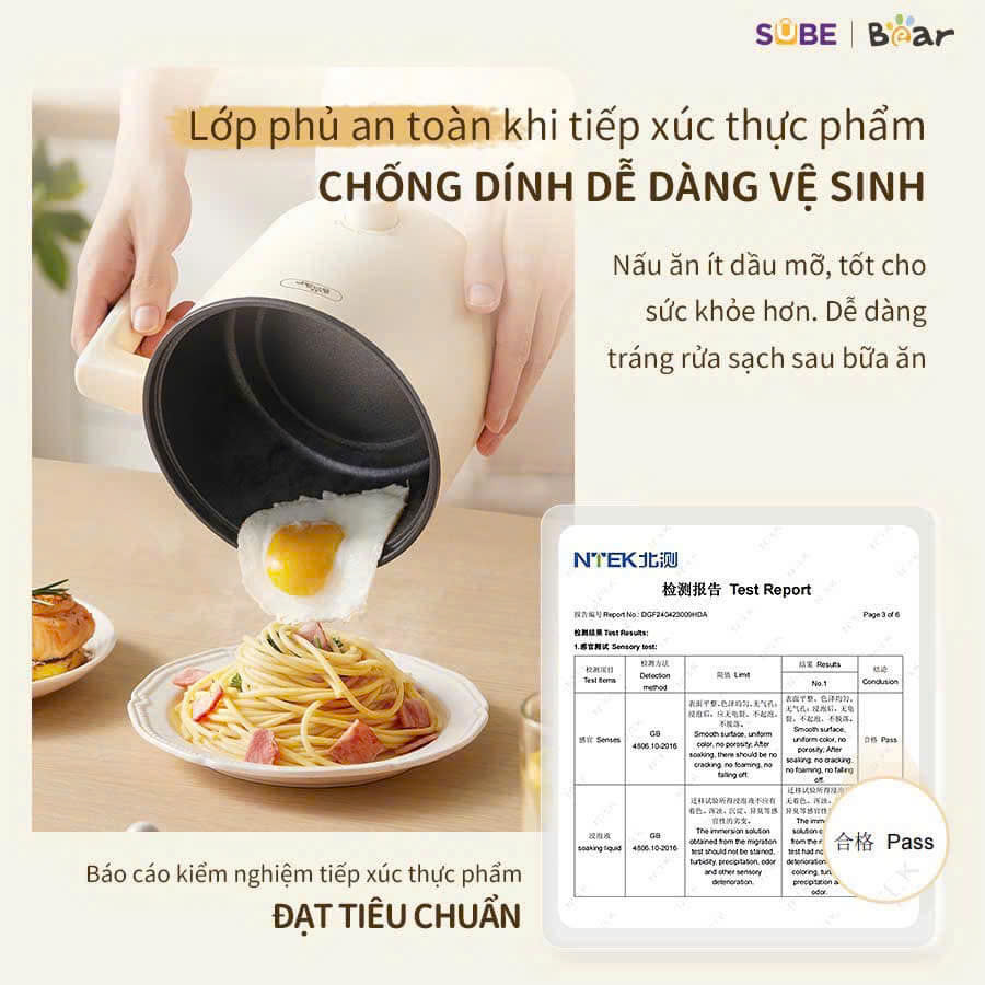 nồi điện đa năng Bear 1.2L MC-4H16H