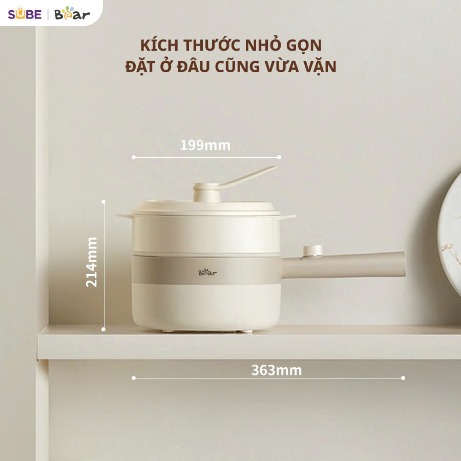 Nồi điện đa năng Bear 1.6L MC-4H16F