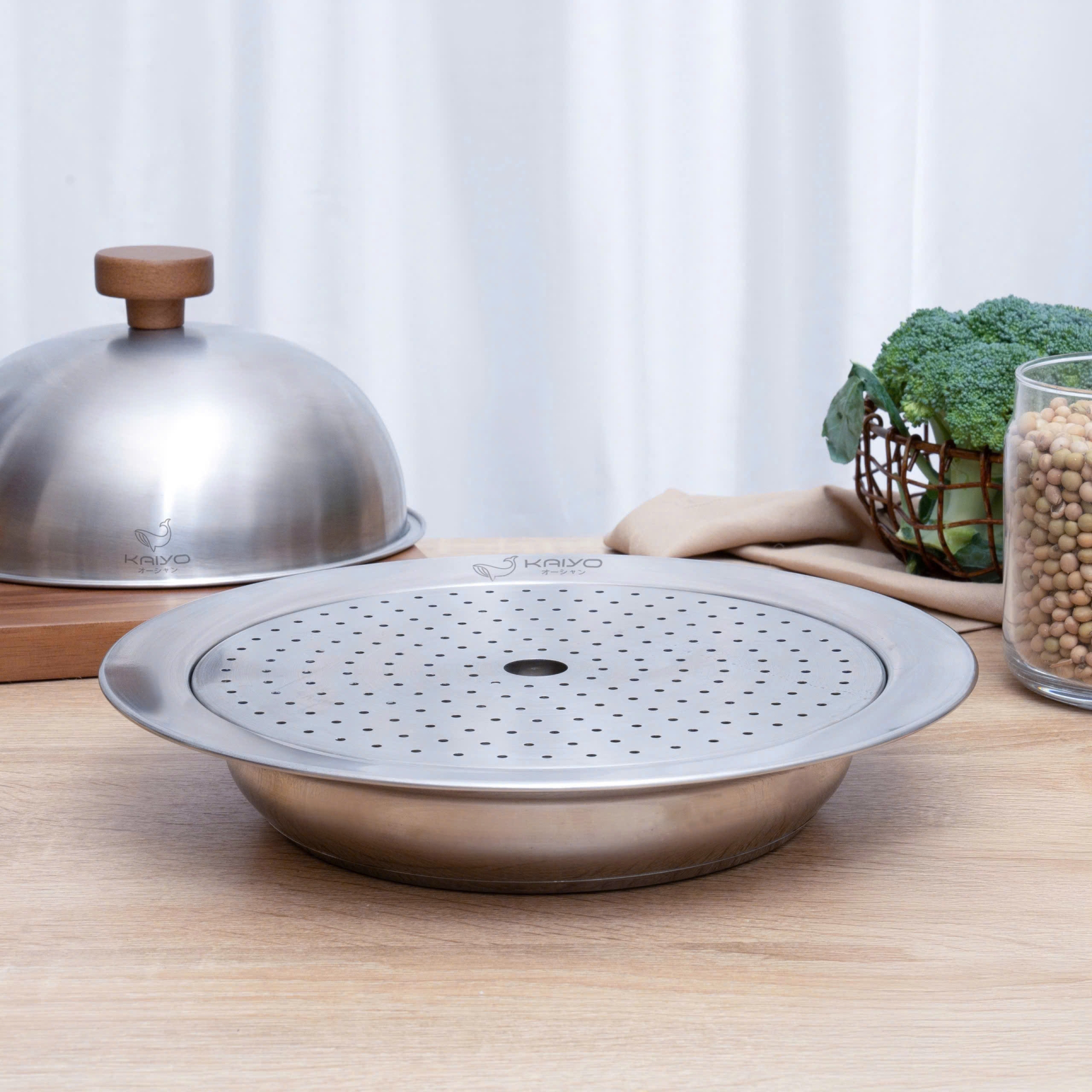 Nồi lẩu/ hấp đa năng Kaiyo KSC6568 - 3 chi tiết