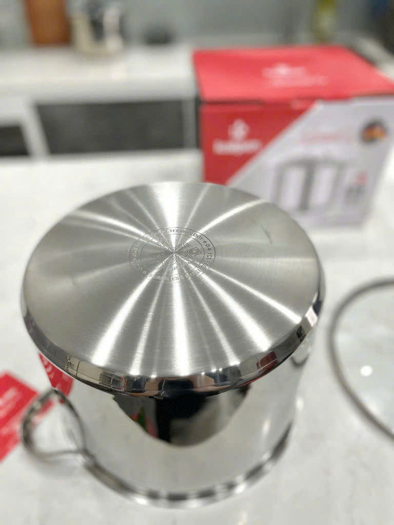 NỒI LUỘC GÀ INOX 304 CAO CẤP 5 ĐÁY KALPEN LERMAT 28CM
