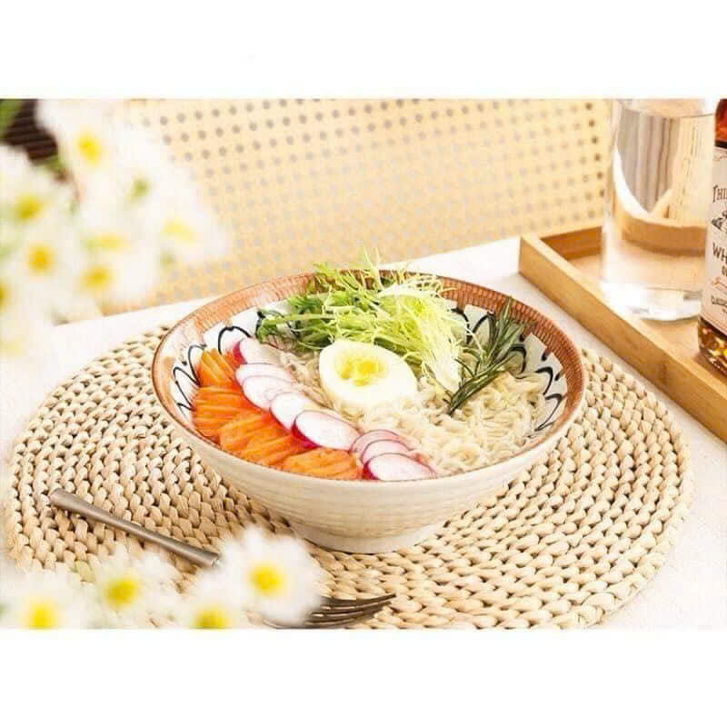 SET 4 BÁT TÔ HOẠ TIẾT NHẬT CAO CẤP