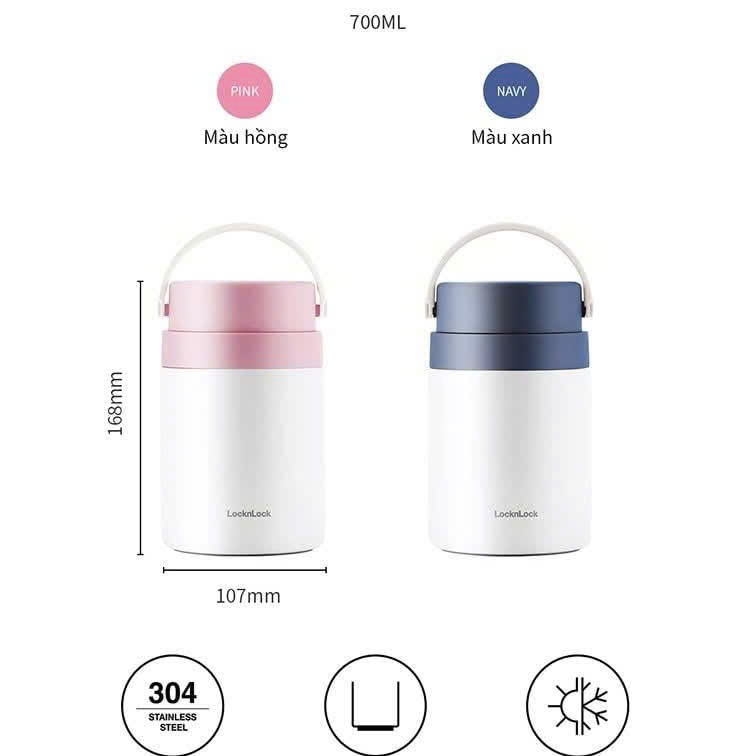 Hộp cơm giữ nhiệt LocknLock 700ml - LHC8042