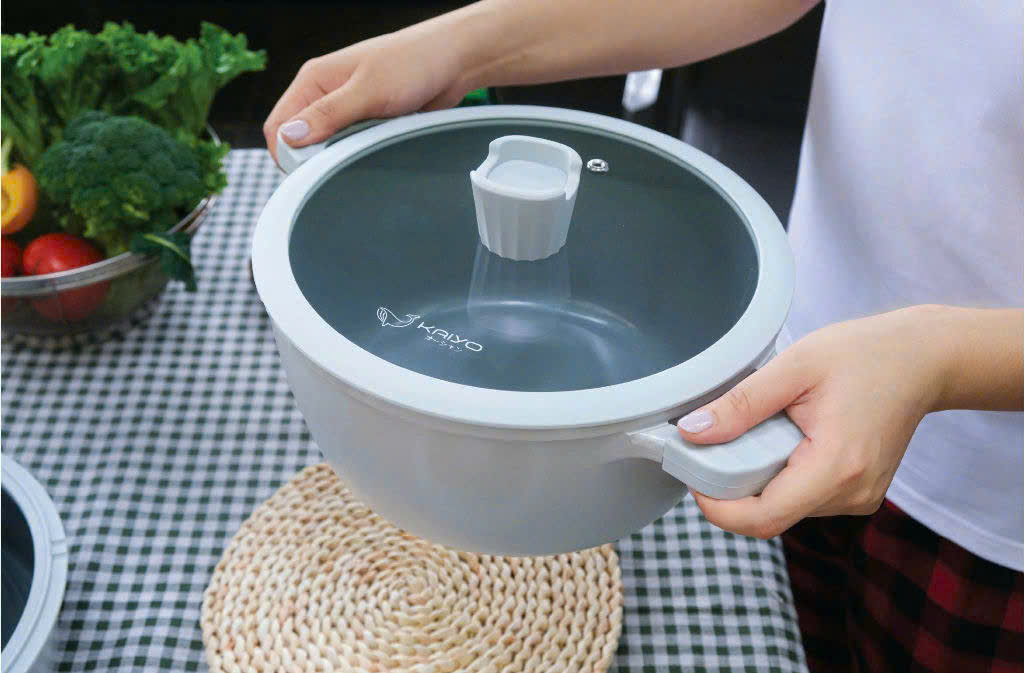 Bộ nồi, chảo, quánh nhôm đúc full induction Oceanwave Kaiyo - Nồi 20, 24cm