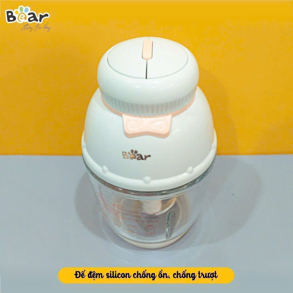 MÁY XAY ĂN DẶM MINI 0.6L BEAR MẪU MỚI SIÊU XINH (GR-B06V1)