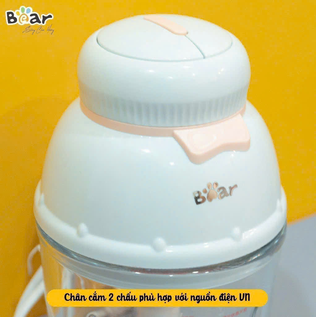 MÁY XAY ĂN DẶM MINI 0.6L BEAR MẪU MỚI SIÊU XINH (GR-B06V1)
