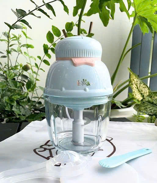 MÁY XAY ĂN DẶM MINI 0.6L BEAR MẪU MỚI SIÊU XINH (GR-B06V1)