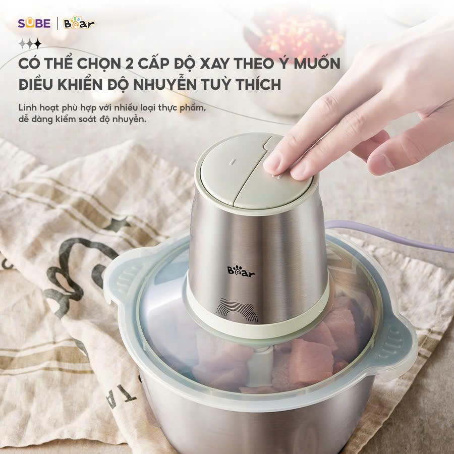 Máy xay thịt 2L Bear CH-4H03F