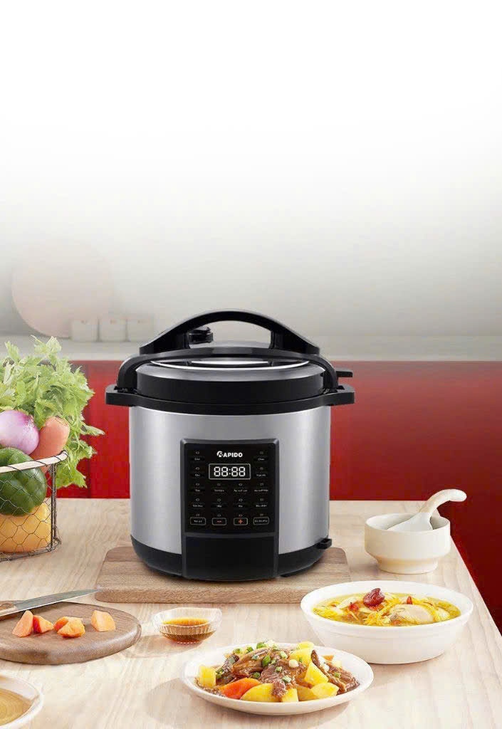 Nồi áp suất điện đa năng RAPIDO:  RPC900-D1 Tiếng Việt