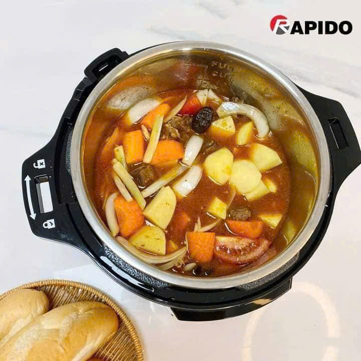 Nồi áp suất điện đa năng RAPIDO:  RPC900-D1 Tiếng Việt