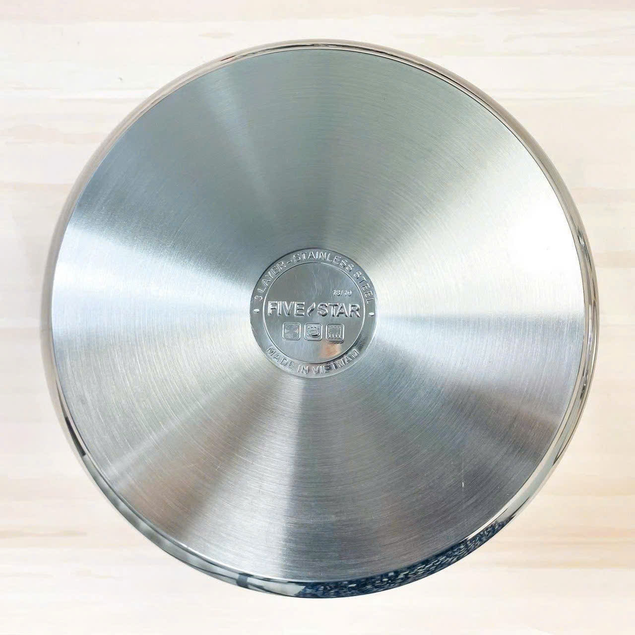 Nồi luộc gà Inox 304 thân cao 3 đáy Fivestar Plus 28cm