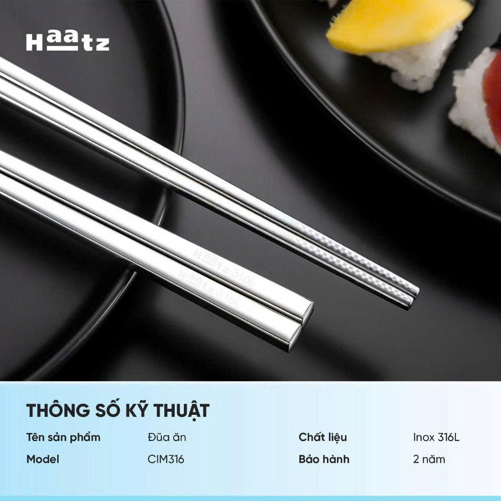 Set 10 đũa Inox CIM316