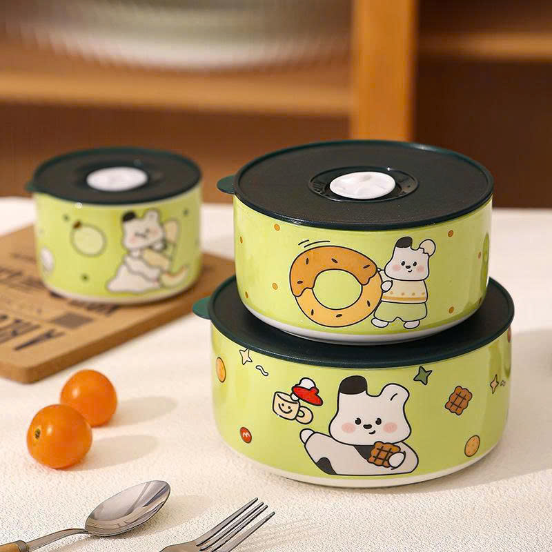 SET 3 BÁT SỨ CÓ NẮP ĐẬY