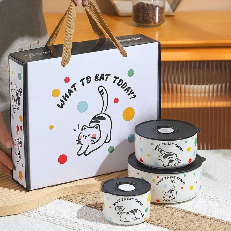 SET 3 BÁT SỨ CÓ NẮP ĐẬY