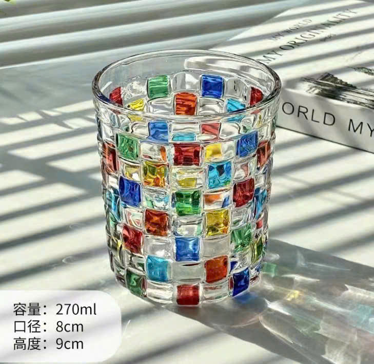 SET 6 CỐC THUỶ TINH CẦU VỒNG 270ML