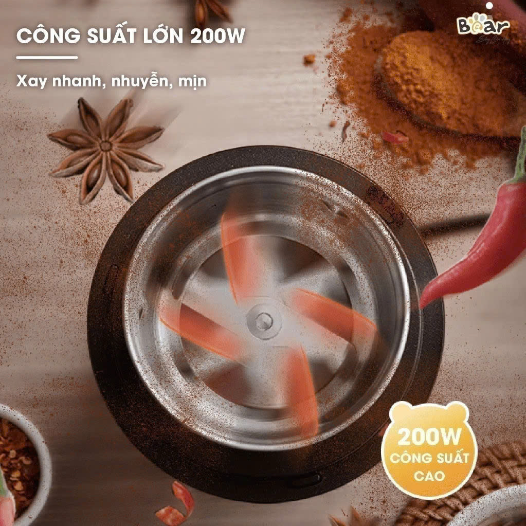 MÁY XAY BỘT KHÔ BEAR-MDJ- A02G3 HÀNG QUỐC TẾ